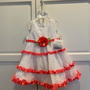 Rare editions 2pc dress with bloomer 18M